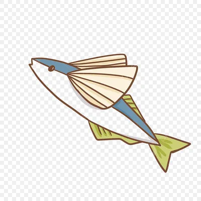 Летучая рыба скача на whit иллюстрация штока. иллюстрации насчитывающей  иллюстрация - 96211025