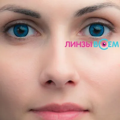 Линзы увеличивающие глаза с диоптриями EOS 203 Blue, на 1 год, -1.5 / 14 /  8.6, 2 шт. - купить с доставкой по выгодным ценам в интернет-магазине OZON  (570339332)