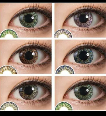 Контактные линзы цветные, увеличивающие глаза Joom Magic angel big eyes  cosmetic colorful yearly use colored contact lenses | отзывы