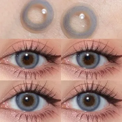 Линзы для глаз натурального цвета 2 шт. цветные контактные линзы для глаз  Синие Красивые контактные линзы для глаз ежегодная косметика цветные линзы  | AliExpress