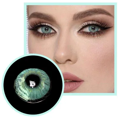 Купить Натуральные цветные контактные линзы для глаз, красивые сине-серые  линзы для глаз, ежегодные красочные контактные линзы, увеличивающие глаза,  1 пара | Joom