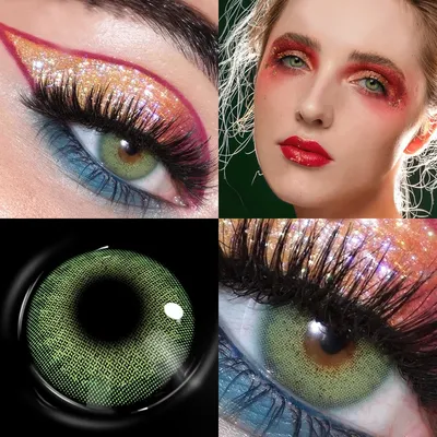 Зеленые линзы Miracle Green--4 FANCY LOOK 94003970 купить в  интернет-магазине Wildberries