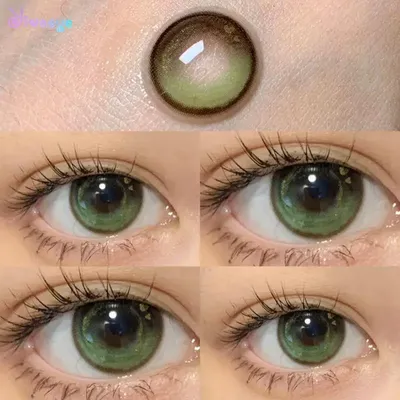 Контактные линзы зеленого цвета по рецепту для больших глаз при  близорукости, естественный вид, красота, Сексуальная Косметика для учеников  и женщин | AliExpress