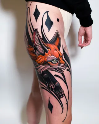 Значение тату лиса: фото и эскизы | tattoo-sketches.com | Дзен