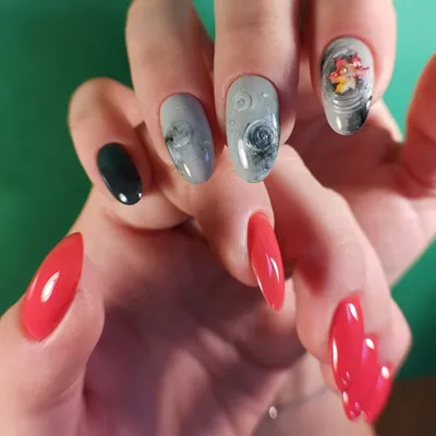 Каталог :: Дизайн ногтей :: Стикеры для ногтей :: Стикеры самоклеящиеся для  ногтей Осенние листья 582