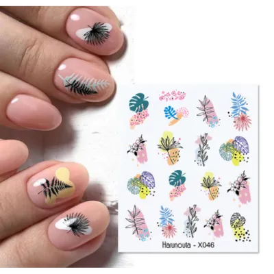 Fashion Nails, слайдер-дизайн, M 280 - Листья папоротника за 100 руб купить  в интернет-магазине KOKETKA Beauty Shop