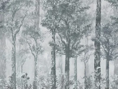 красивый осенний лес, лиственный лес картина фон картинки и Фото для  бесплатной загрузки