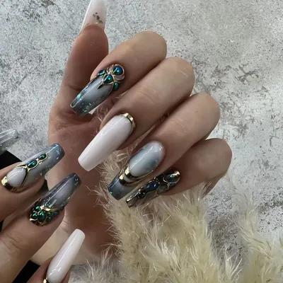 Маникюр💅Техника литье на ногтях пошагово💅Как отпечатать фольгу на ногтях  - YouTube