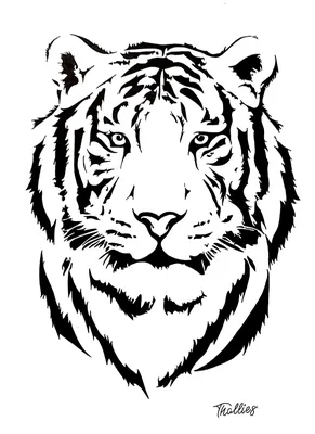 Лицо белого тигра на половина лицо…» — создано в Шедевруме