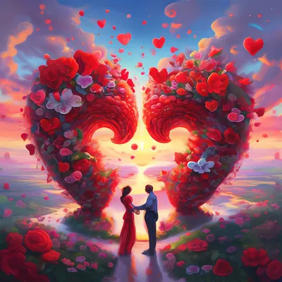 Любящие Сердца» — создано в Шедевруме