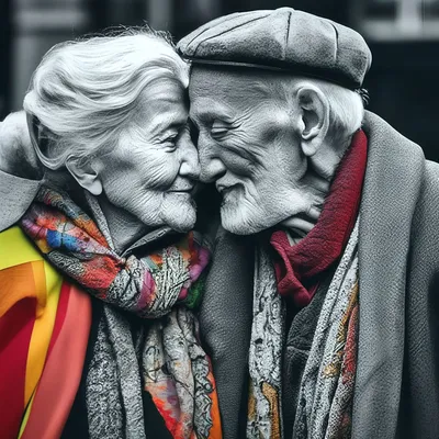 Старые люди сохраняя их чувства до старости Стоковое Фото - изображение  насчитывающей объятие, любовь: 112410524