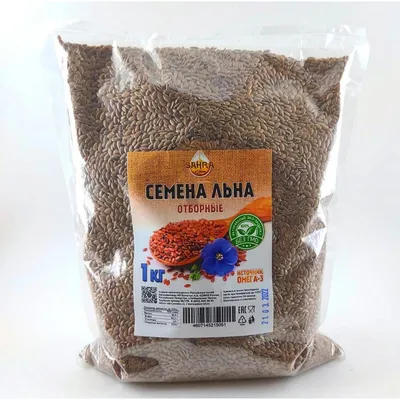 Семена льна для похудения 1000гр 1.0 шт - купить в интернет-магазине с  доставкой