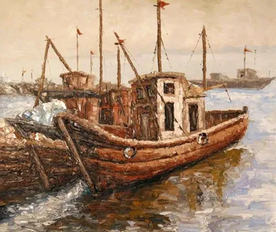 Картины корабль в море | Печать На Холсте | Дзен