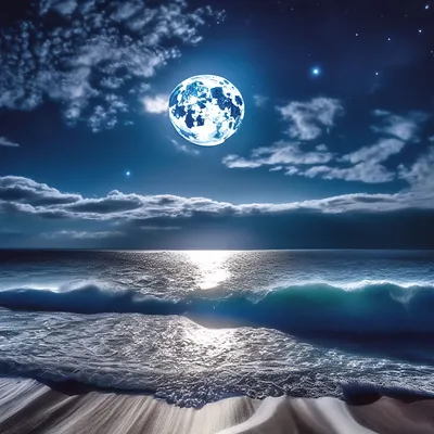 Лунная дорожка на море (73 фото) »