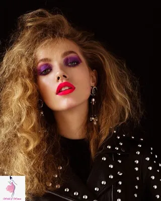 makeup | 80s makeup trends, Purple makeup, Pink makeup