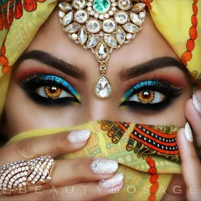 Pin by Pauli D on ♥ Gorgeous Eyes On the Net ♥ | Bridal eye makeup, Arabic  eye makeup, Blue makeup