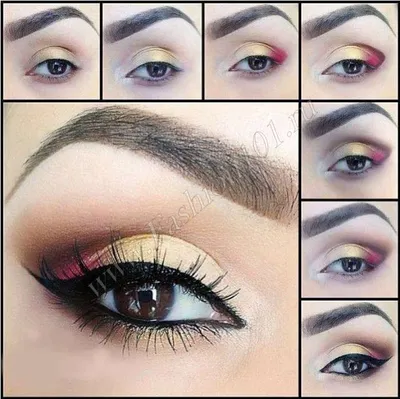 Макияж для брюнеток - инструкция, как сделать дневной макияж и подобрать  тени под цвет глаз - фото
