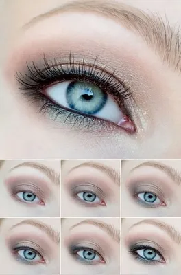 Макияж для голубых и серо-голубых глаз | Уроки макияжа | Категория