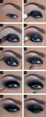 Макияж: Макияж для голубых глаз: фото и видео - ModaGid | Smoky eye makeup,  Dark eye makeup, Smoky eye makeup tutorial