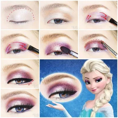 DIY Disney's Frozen Elsa Eyeshadow | Disney princess makeup, Frozen makeup,  Elsa makeup