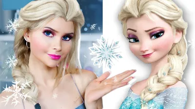 Повторяю макияж принцесс Диснея 👑 ЭЛЬЗА ХОЛОДНОЕ СЕРДЦЕ | Лисса - YouTube