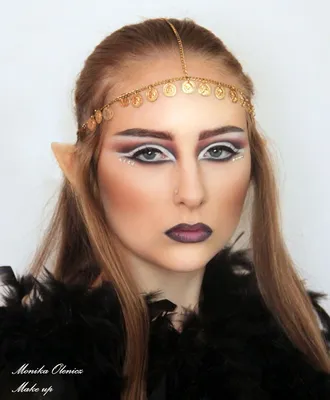 Dark Elf - Makeup for Halloween | Elf makeup, Halloween makeup, Elf make up