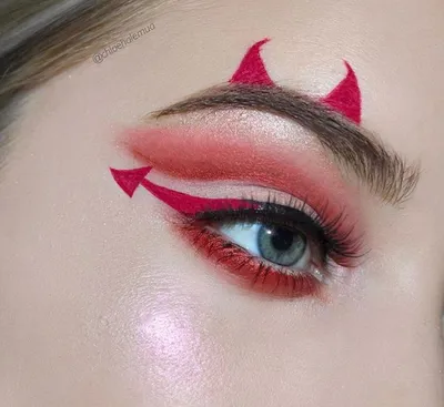 Lil' Devil 😈🔥 | Halloween makeup easy, Devil makeup, Halloween eye makeup