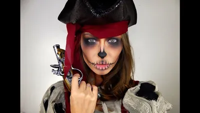 Макияж Пирата На Хеллоуин / Halloween Pirate Make Up - YouTube