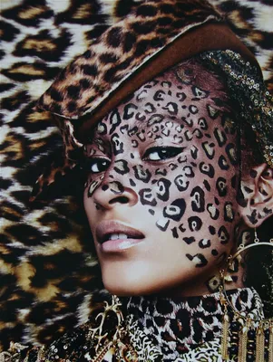 Макияж к леопардовому платью - 74 photo