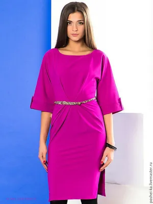 Женское базовое платье цвета фуксии, S цена | pigu.lt