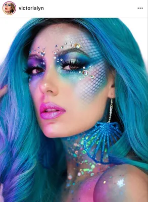 Mermaid Makeup | Mermaid makeup halloween, Mermaid makeup, Fantasy makeup