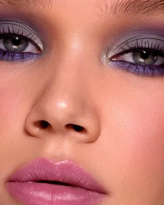Макияж с фиолетовыми тенями фото фото