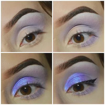 Яркий фиолетовый макияж для выпускного/на вечер - YouTube