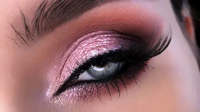 Макияж с розовыми тенями фото фото