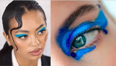 Как сделать макияж с синими тенями: 5 необычных идей | World Fashion Channel