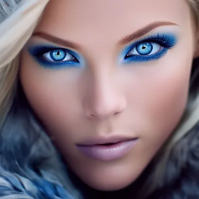 Блондинка серо-голубые глаза осенний…» — создано в Шедевруме