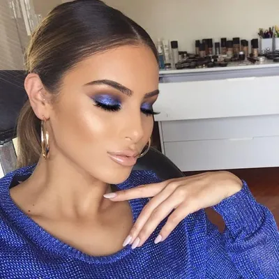 Синий макияж blue makeup | Макияж, Макияж глаз, Идеи макияжа