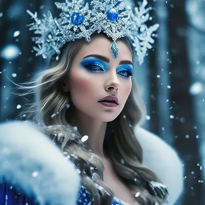 Макияж снежная королева фото фото