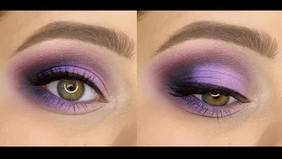 Фиолетовый макияж: пошаговый легкий мастер-класс, как сделать мейкап в  сиреневых тонах для карих, голубых, синих и серых глаз самой себе