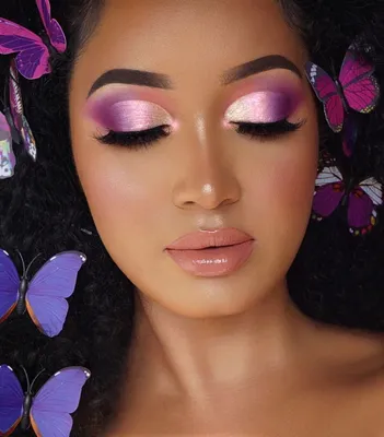 Фиолетовый макияж - основные моменты в создании трендового макияжа. Как  подобрать фиолетовые тени?