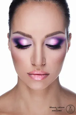 Макияж в фиолетовых тонах | Макияж, Хэллоуин макияж для лица, Предметы  макияжа