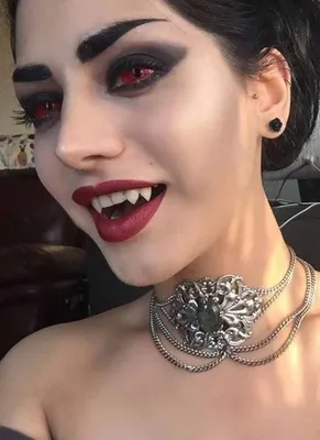 Макияж вампира на Хэллоуин - образ для девушек - Olga Blik