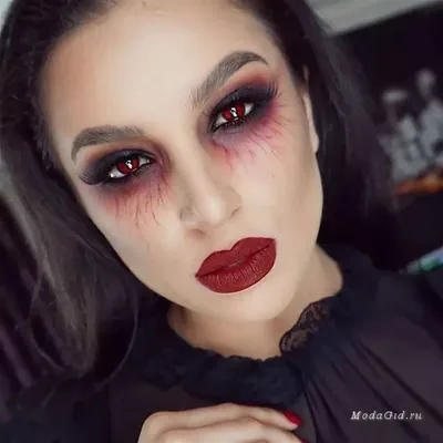 Макияж вампира на хэллоуин фото фото