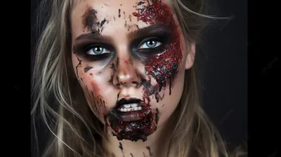 Макияж на Хэллоуин 2024 для девушек: 20 страшно красивых идей с фото