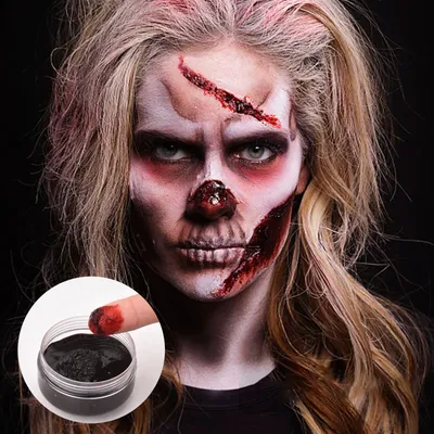 дама в хэллоуинском макияже с костюмом зомби, страшное фото макияжа фон  картинки и Фото для бесплатной загрузки