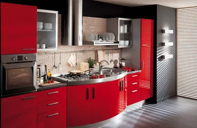 Черно красная кухня в интерьере (48 фото) - красивые картинки и HD фото