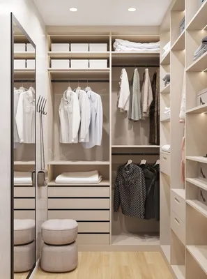 Маленькая гардеробная комната Бойсе по цене 72490 рублей, выгодно  приобрести в интернет-магазине roshalmebel.ru