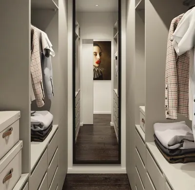 Дизайн маленьких гардеробных комнат