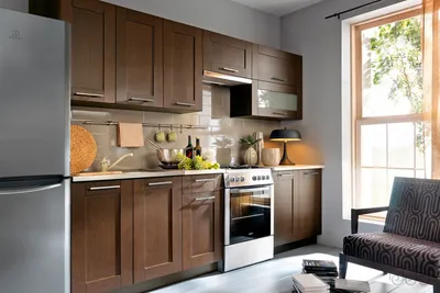 Мебель онлайн: Угловые кухонные гарнитуры с пеналом фото