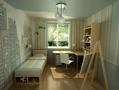 Дизайн узкой детской комнаты в хрущевке (75 фото)
